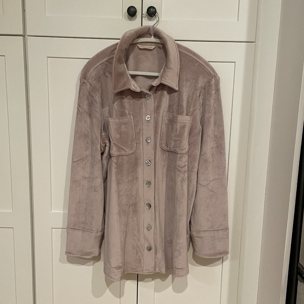 NW Soft Surroundings Pink Super Soft Tunic Top Size Large
